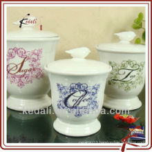 ceramic canister set for coffee , tea , sugar